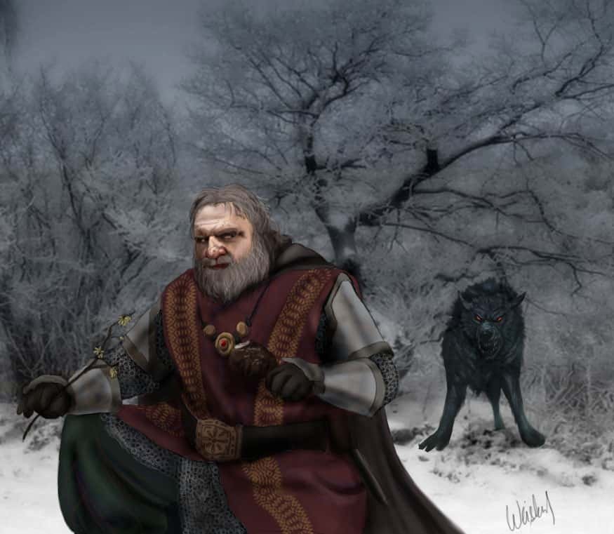 Zwerg mit Warg